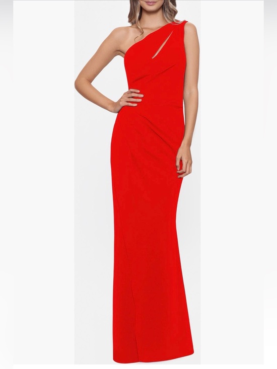 Betsy & Adam Dresses & Skirts - Betsy & Adam One-Shoulder Cutout Gown